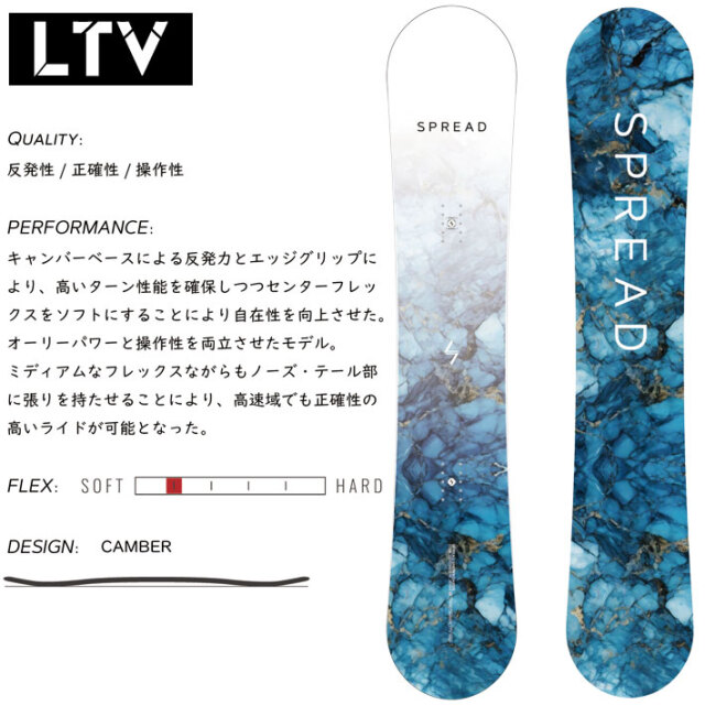 予約商品] 25-26 SPREAD スノーボード LTV エルティーブイ SNOWBOARD 