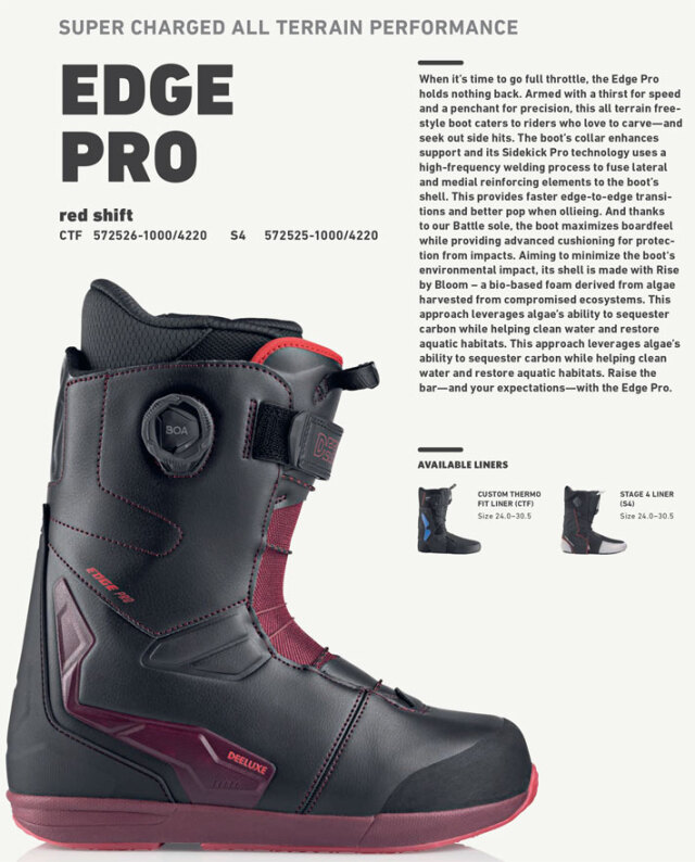 早期予約] フォローズ別注！25-26 DEELUXE ブーツ EDGE PRO ディー 