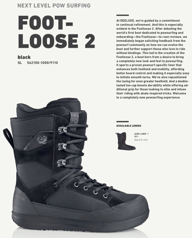 早期予約] 25-26 DEELUXE ブーツ FOOTLOOSE2 ディーラックス