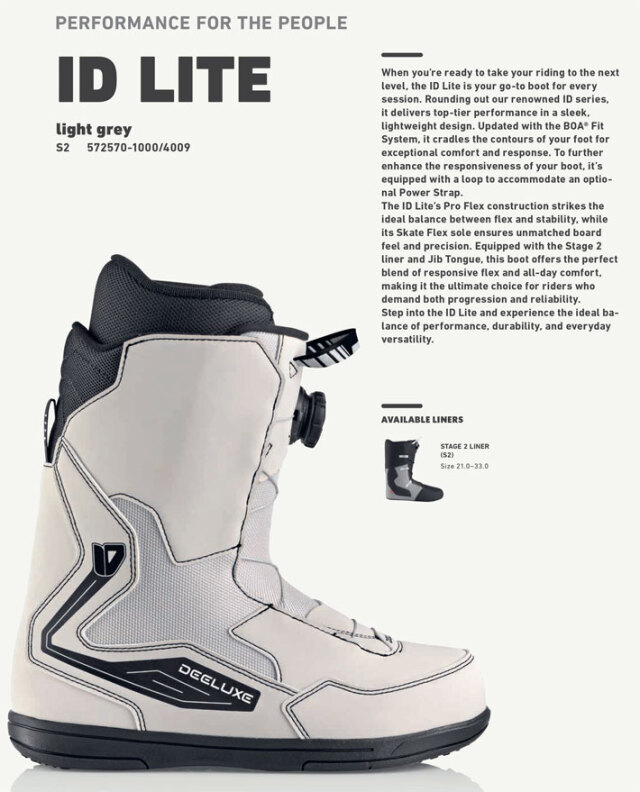 25-26 DEELUXE ブーツ ID LITE ディーラックス アイディ―ライト S2