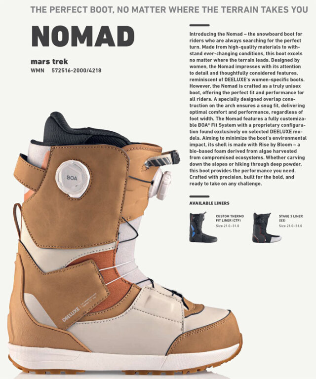 25-26 DEELUXE ブーツ NOMAD ディーラックス ノマド S3 サーモインナー