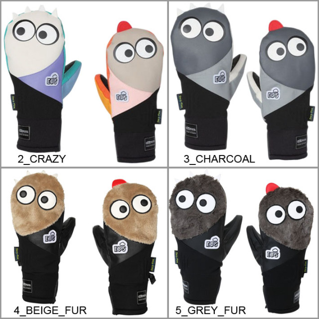 25-26 eb's スノーボード ミトングローブ KEMONO CHAN #4500016