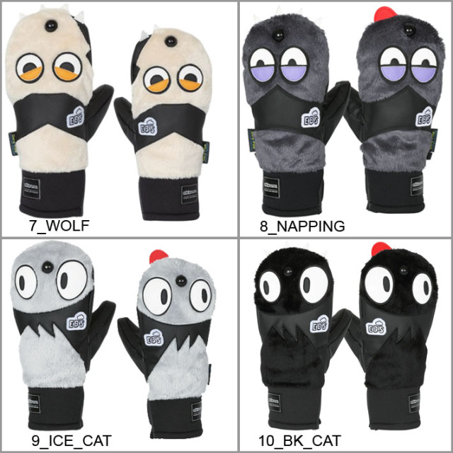 25-26 eb's スノーボード ミトングローブ KEMONO CHAN #4500016