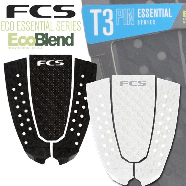 【予約中！】 デッキパッド FCS [T-3 エフ 3ピース サーフトラクション PIN] サーフィン・ボディボード