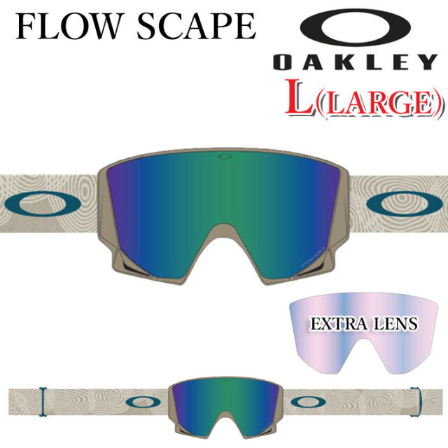 25-26 ゴーグル OAKLEY オークリー FLOW SCAPE L GOGGLE oo7145A-18
