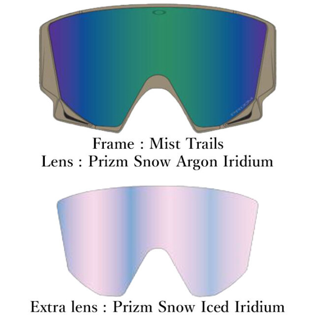 25-26 ゴーグル OAKLEY オークリー FLOW SCAPE L GOGGLE oo7145A-18
