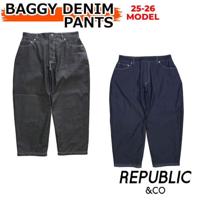 予約商品] 25-26 REPUBLIC & CO ウェア リパブリック BAGGY