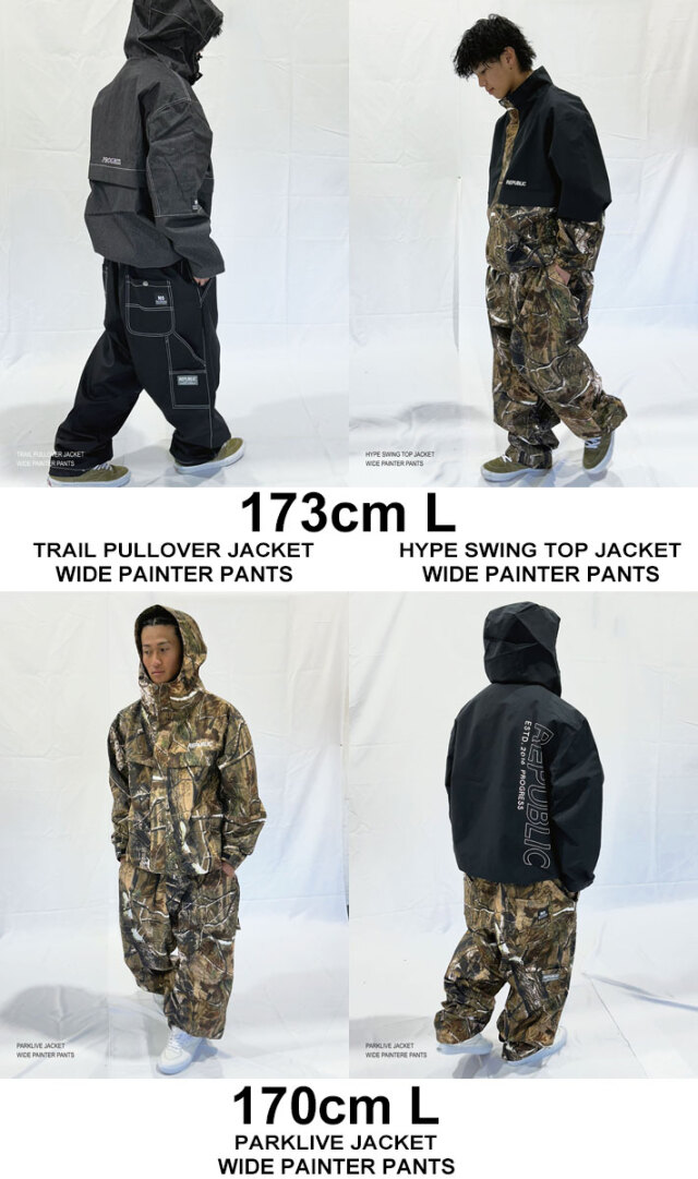 リパブリック WIDE PAINTER pant スノボパンツ　XL　メンズ 予約商品] 25-26 REPUBLIC & CO ウェア リパブリック WIDE