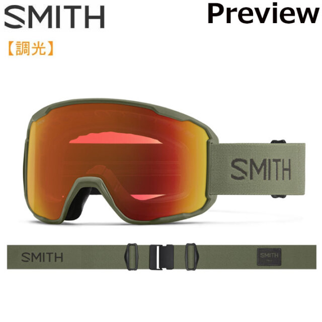 NEW 25-26 SMITH ゴーグル スミス Preview プレビュー Fatigue Green