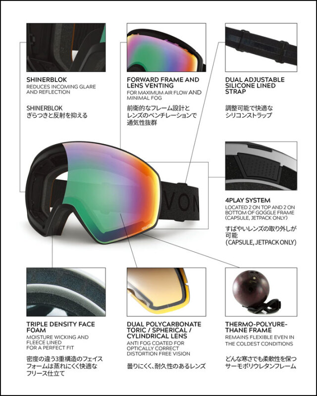 25-26 VONZIPPER ゴーグル ボンジッパー CLEAVER クリーバー BF21M-704