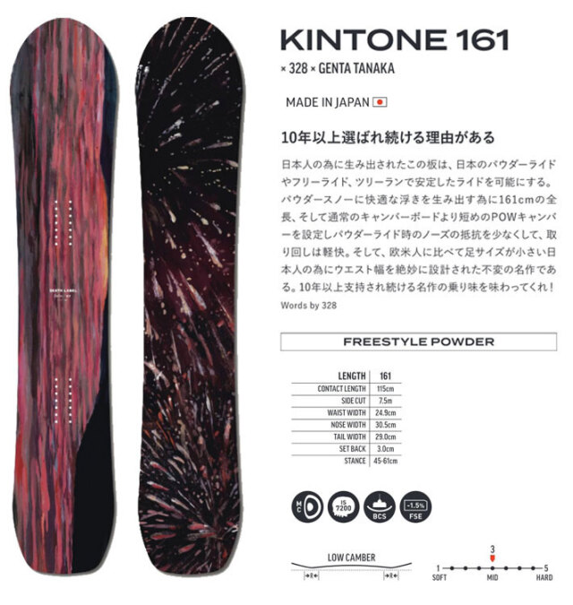 26-27 DEATH LABEL デスレーベル KINTONE 161cm キントーン 26-27 DEATH LABEL デスレーベル KINTONE 161cm キントーン