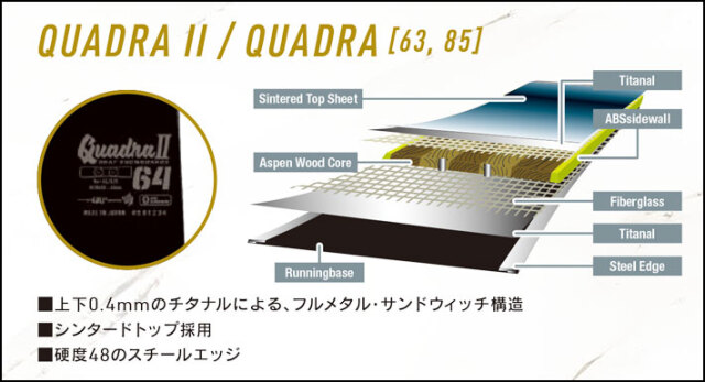 Gray Quadra クアドラ アルペンボード163cm 予約商品] 26-27 GRAY QUADRA クアドラ 163cm 185cm アルペン アルペン