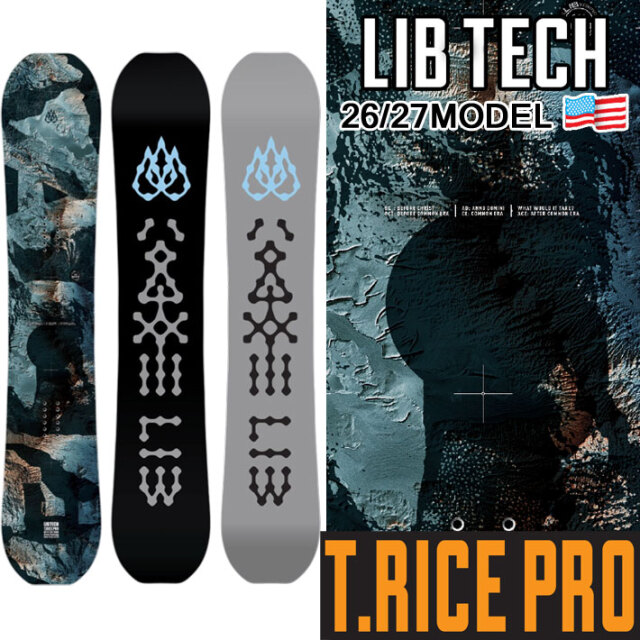 予約商品] 26-27 LIB TECH リブテック スノーボード T.RICE PRO