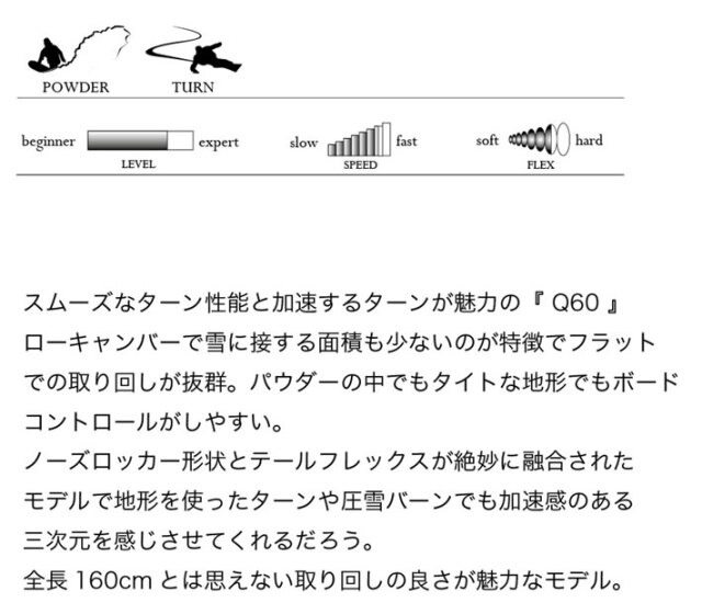 予約商品] 26-27 MOSS スノーボード Q60 キュウロクマル 160cm Q
