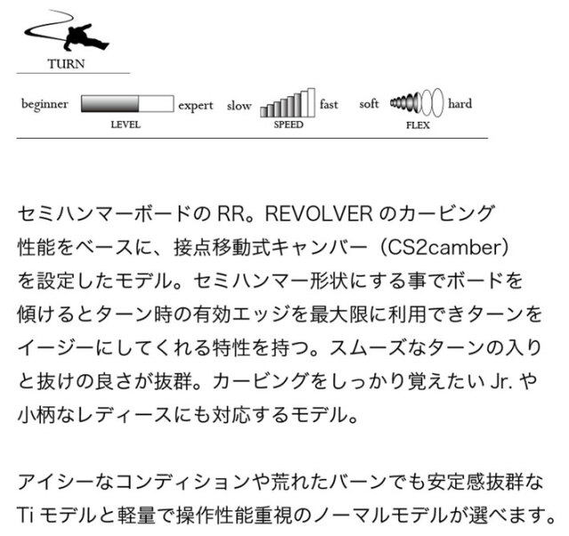 予約商品] 26-27 MOSS モス REVOLVER RR リボルバー ダブルアール