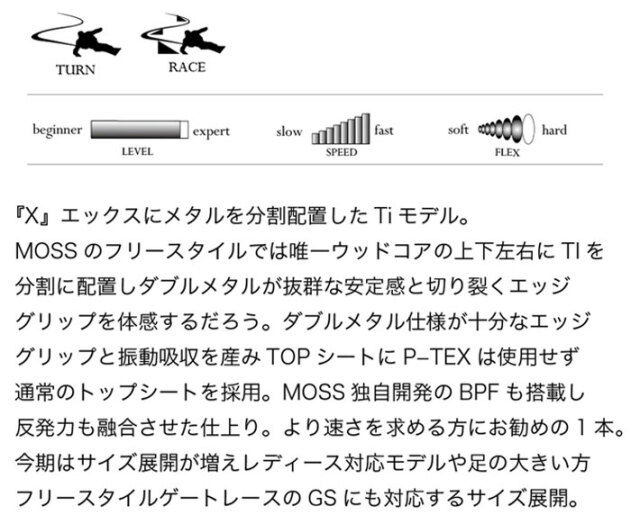 予約商品] 26-27 MOSS スノーボード X Ti モススノーボード 153.5cm