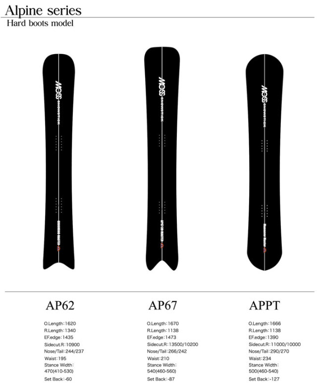 予約商品] 26-27 モス スノースティック MOSS SNOWSTICK AP62 162cm