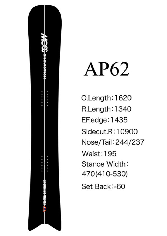 予約商品] 26-27 モス スノースティック MOSS SNOWSTICK AP62 162cm