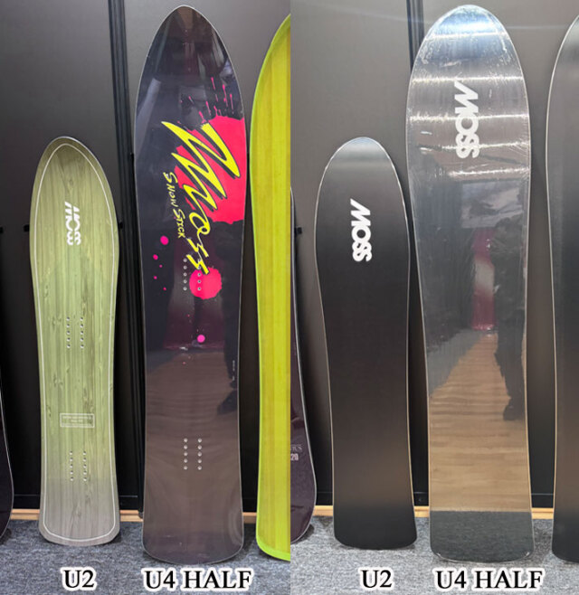 予約商品] 26-27 MOSS SNOWSTICK パウダーボード U4 HALF モス スノー