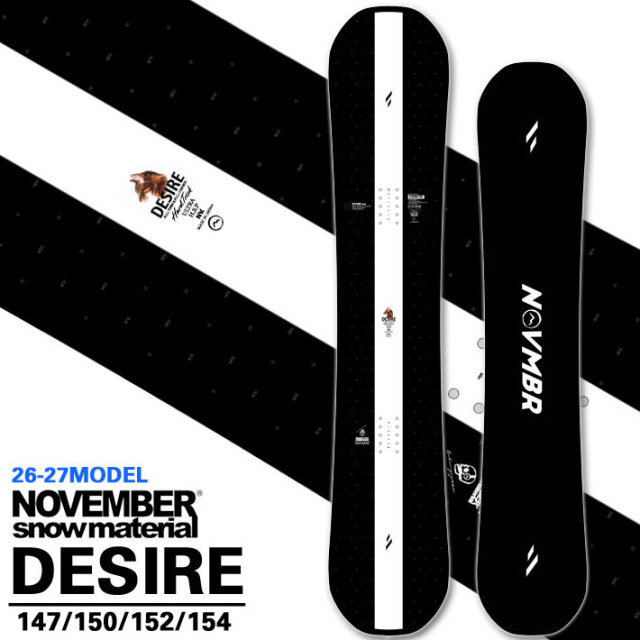 予約商品] 26-27 NOVEMBER ノベンバー スノーボード SNOWBOARD メンズ