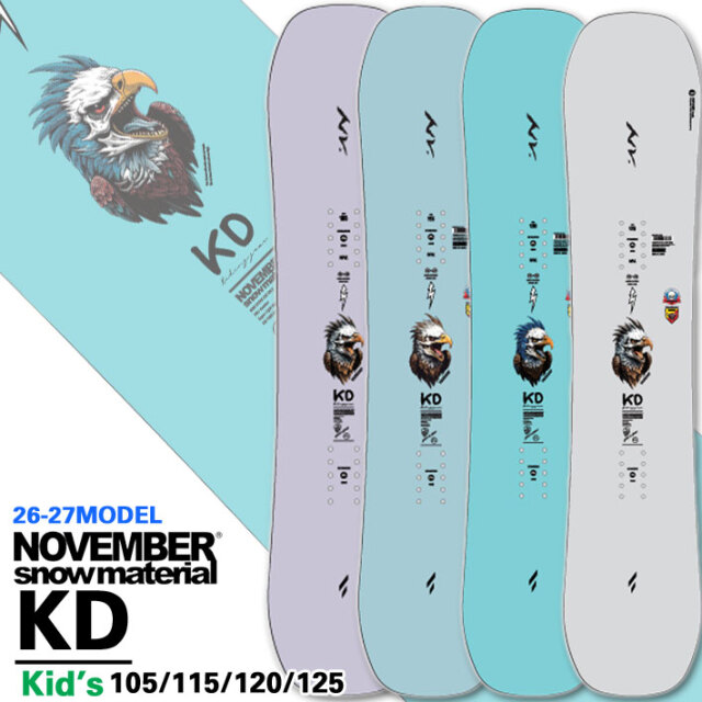 予約商品] 26-27 NOVEMBER ノベンバー スノーボード SNOWBOARD キッズ