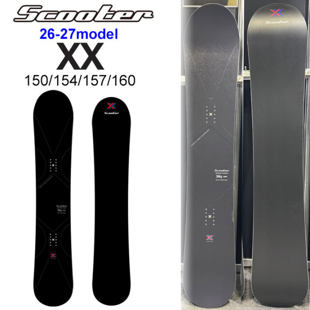 予約商品] 26-27 スクーター スノーボード SCOOTER XX ダブルエックス