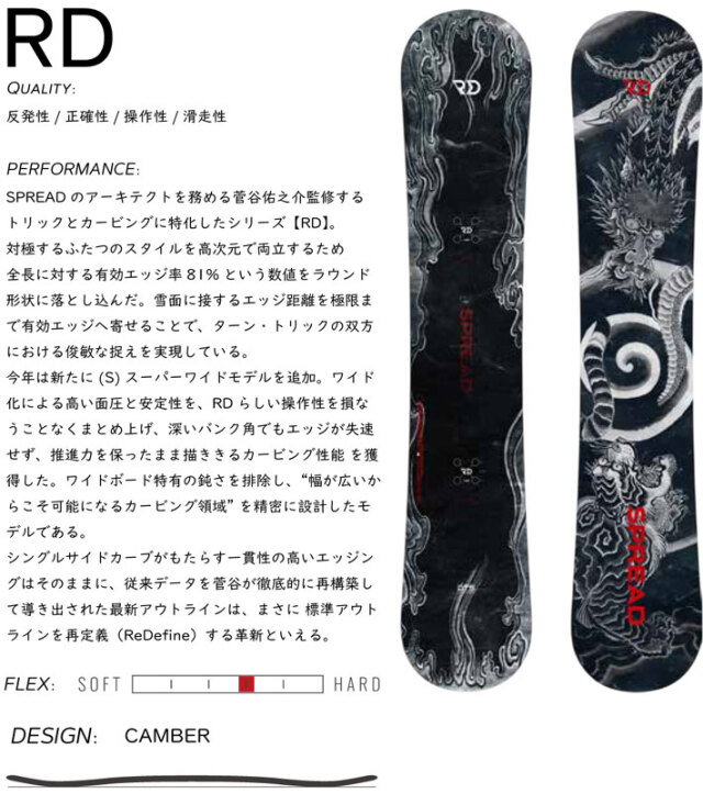 予約商品] 26-27 スプレッド スノーボード SPREAD RD SNOWBOARD アール 
