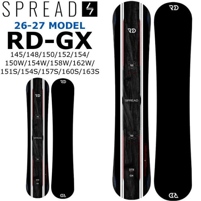 予約商品] 26-27 スプレッド スノーボード SPREAD RD-GX SNOWBOARD