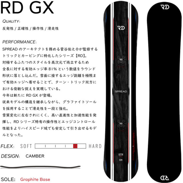 予約商品] 26-27 スプレッド スノーボード SPREAD RD-GX SNOWBOARD