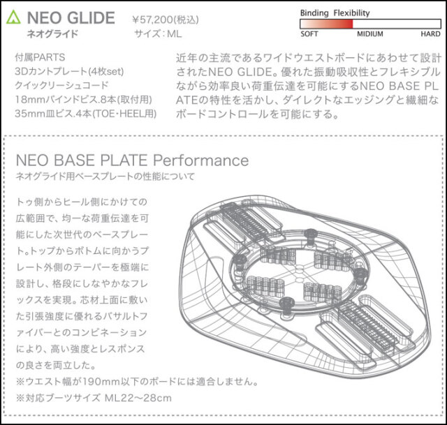 予約商品] 26-27 ACT GEAR ビンディング アクトギア NEO GLIDE ネオ