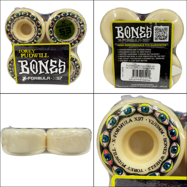 スケートボード ウィール BONES WHEEL X-FORMULA PUDWILL FRYING EYES