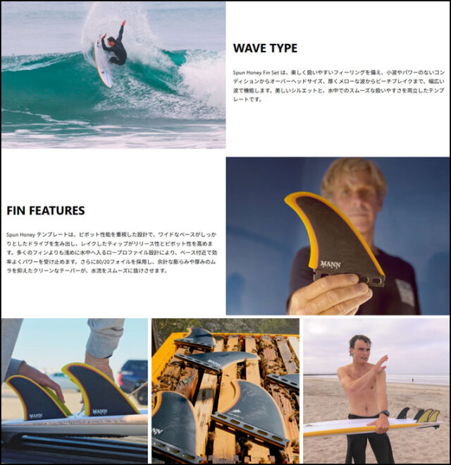 FIREWIRE SPUN HONEY 5FIN SET サーフィン フィン ファイヤーワイヤー