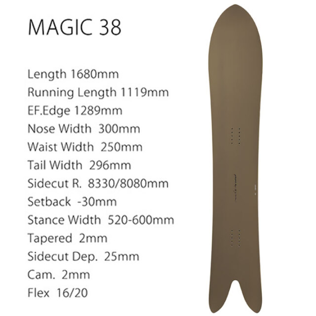 予約商品] 26-27 GENTEMSTICK ゲンテンスティック MAGIC38 168cm 