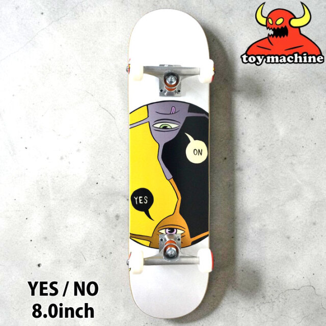トイマシーン スケートボード コンプリート TOY MACHINE YES／NO 8.0
