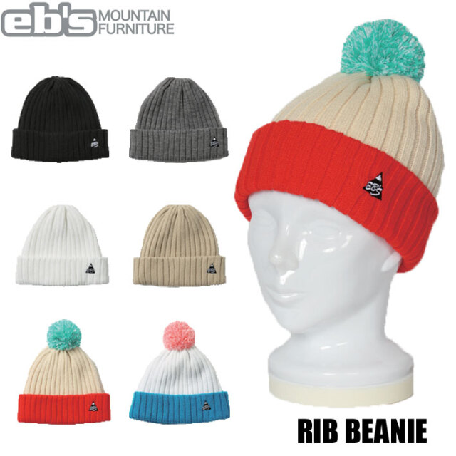 予約商品] 25-26 eb's ニット帽 4500424 RIB BEANIE エビス