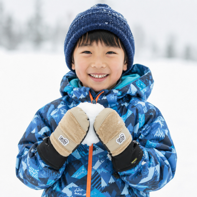 【おまけビーニーとEBSグローブ付き】スノーボードウェアとパンツ　セット 予約] 26-27 キッズ スノーボード グローブ eb's EXCLUSIVE JR 4600902