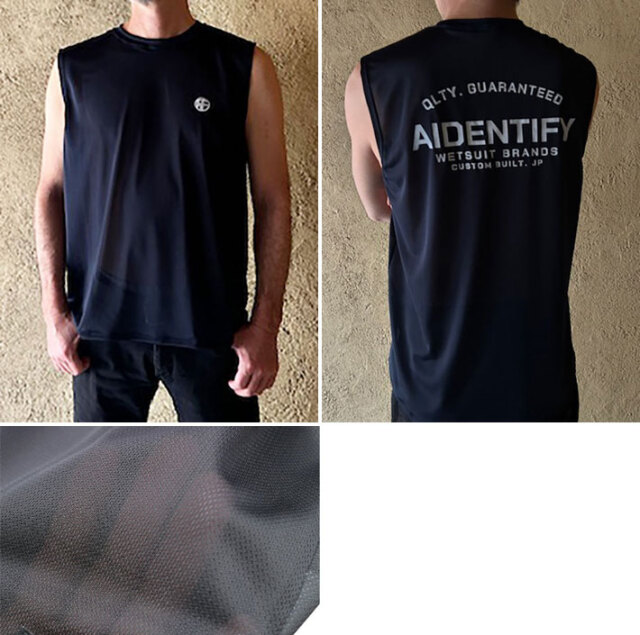 aidentify アイデンティファイ ベスト AIDENTIFY アイデンティファイ フロントジップ ベスト 2mm ML