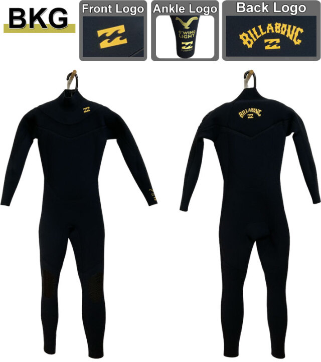 5ミリ✕3ミリ】【美品】BILLABONG ビラボン フルスーツ セミドライ 