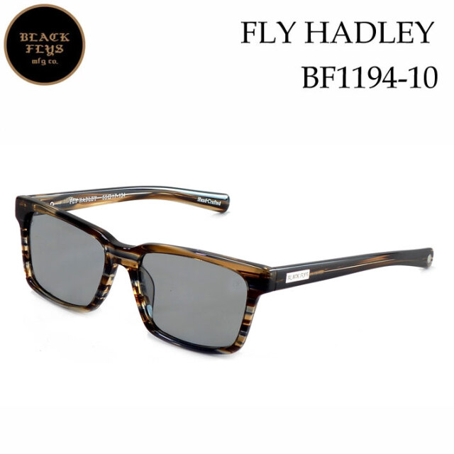 BLACK FLYS ブラックフライ サングラス [BF-1194-10] FLY HADLEY フライ ハドレー へドリー  [B.STRIPE／L.GREY_POLARIZED] 偏光レンズ 偏光 ジャパンフィット