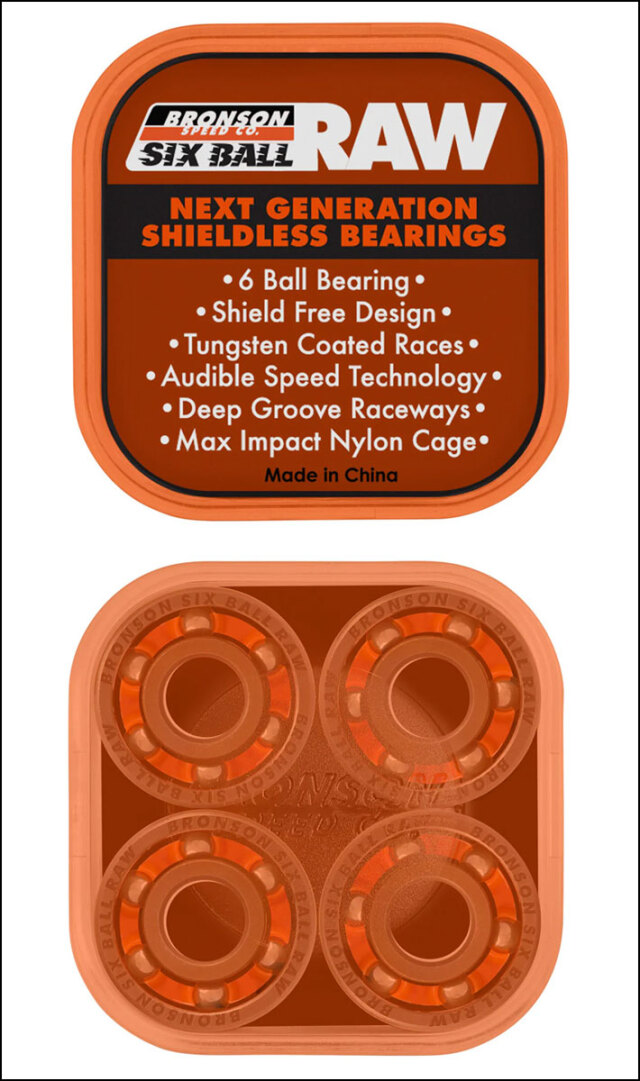 BRONSON SPEED ブロンソン スピード BEARING 6-BALL RAW スケート