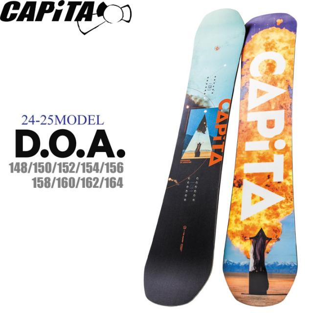 早期予約] 24-25 CAPiTA キャピタ DOA スノーボード 板 パーク フリー  