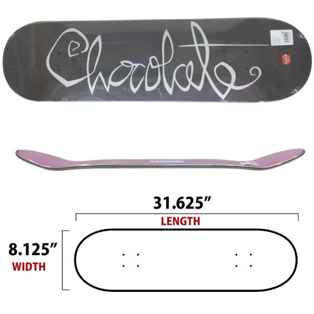 CHOCOLATE OG SCRIPT 8.125 デッキテープ無料付. チョコレート スケートボード デッキ CHOCOLATE OG SCRIPT 8.125inch