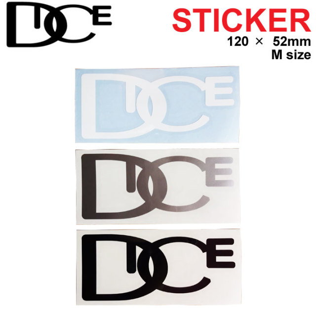DICE　ダイス　ステッカー DICE ダイス STICKER [ダイカット ロゴ / Mサイズ] [1] [2] [3