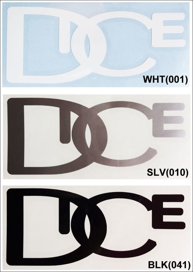 DICE ダイス STICKER [ダイカット ロゴ / Mサイズ] [1] [2] [3