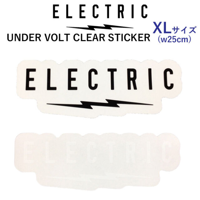 ステッカー エレクトリック ELECTRIC UNDER VOLT CLEAR STICKER [XL