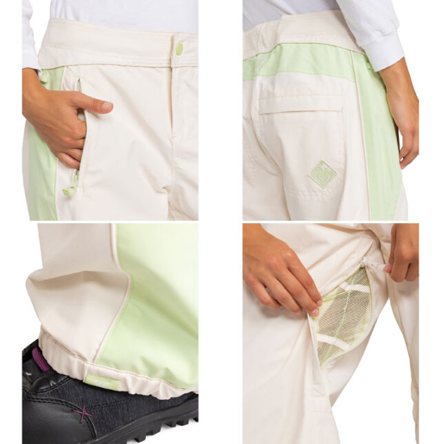 【⭐︎⭐︎⭐︎】レディース ロキシー スノーボードウェアパンツ(グリーン) S 】レディース ロキシー スノーボードウェアパンツ(グリーン) S