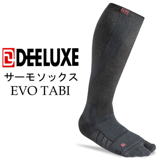 L 10月以降入荷] NEWモデル DEELUXE ディーラックス サーモソックス EVO TABI タビ型 スノーボード 靴下 ユニセックス