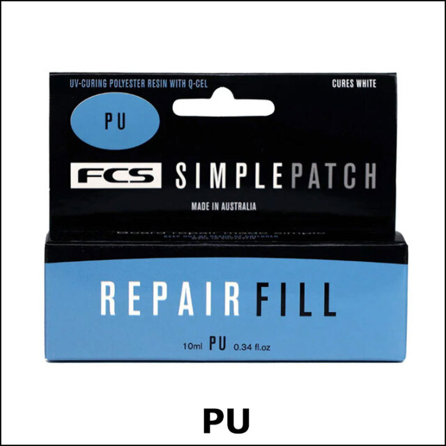 サーフボード　6.5 fcs リペア済み FCS リペア サーフィン Repair Fill リペア フィル シンプルパッチ PU