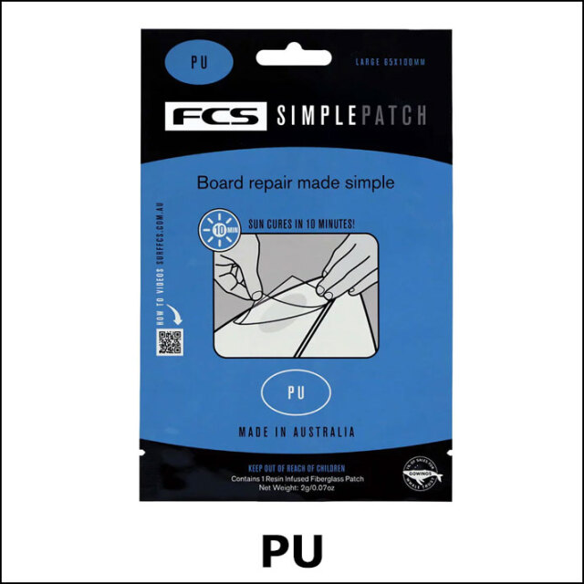 FCS リペア サーフィン Simple Patch シンプルパッチ レギュラーサイズ