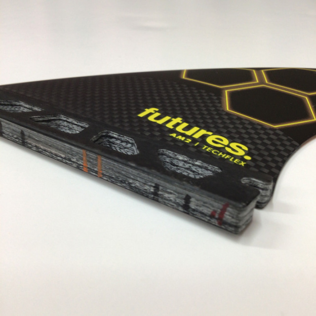 futures. TECH FLEX AM2 Large 5FIN [BLACK_ORANGE] フューチャー
